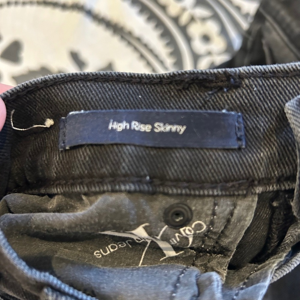 Calvin Klein Jeans High Rise Skinny‎ Black Denim Women's Jeans Size 29 - Picture 5 of 11